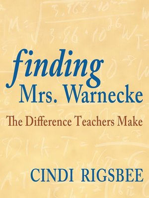 cover image of Finding Mrs. Warnecke